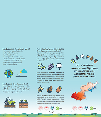 TRC1 Bölgesi'nde Tarımın İklim Değişikliğine Uyum Kapasitesinin Artırılması Projesi (Gaziantep - Adıyaman - Kilis) Broşür